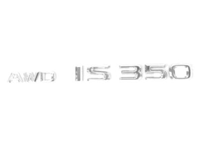 Lexus IS Turbo Emblem - 75443-53230