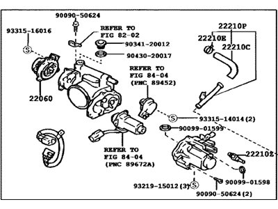 Lexus Throttle Body - 22030-50160