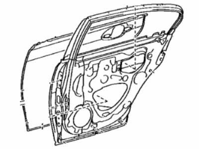Lexus 67003-30650 Panel Sub-Assembly, Rear Door