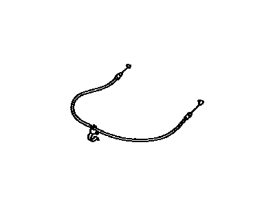 Lexus 72580-60010 Cable Assy, Reclining Adjusting, LH