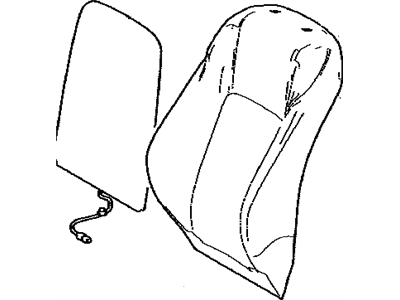 Lexus 71074-78080-C3 Front Seat Back Cover Sub-Assembly, Left (For Separate Type)