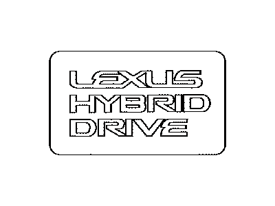 Lexus 11286-31030 Engine Specification Plate