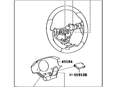 2014 Lexus ES350 Steering Wheel - 45100-48460-C1