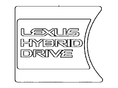 2017 Lexus ES300h Emblem - 11286-36010
