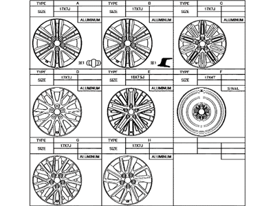 Lexus 42611-33B71 Wheel, Disc