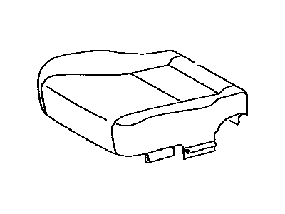 Lexus 71072-50A91-B8 Front Seat Cushion Cover Sub-Assembly, Left (For Separate Type)