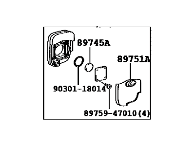 Lexus 89904-53281 Electrical Key Transmitter Sub-Assembly
