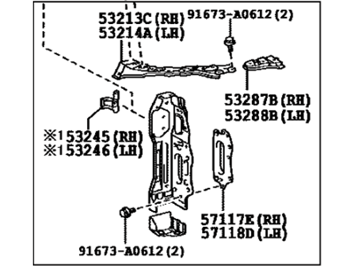 Lexus 53202-53053 Support Sub-Assy, Radiator