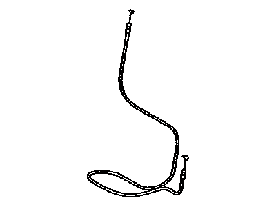 Lexus 72704-60060 Cable Sub-Assembly, Rear Seat RECLINING