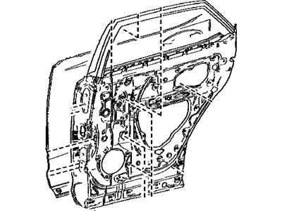 Lexus 67004-0E160 Panel Sub-Assembly, Rear Door