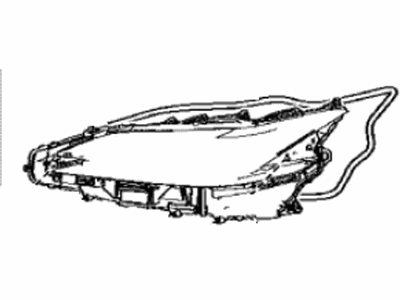 Lexus 81132-48C30 Gasket, Headlamp Lens