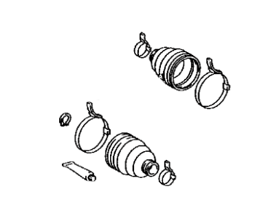 Lexus 04437-21022 Boot Kit, Rear Drive Shaft, In & Outboard Joint