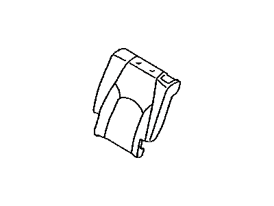 Lexus 71078-0E010-B0 Rear Seat Back Cover, Left (For Separate Type)