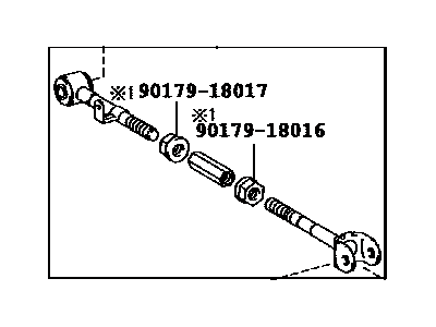 Lexus 48740-48120 Rear Suspension Control Arm Assembly, No.2, Left