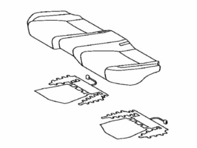 Lexus 71075-30J40-D1 Rear Seat Cushion Cover Sub-Assembly (For Bench Type)
