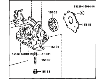Lexus 15100-0A020 Pump Assembly, Oil