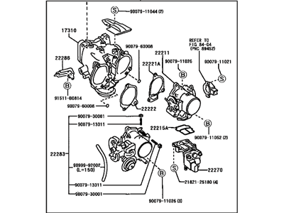 Lexus 22210-20130 Body Assembly, Throttle