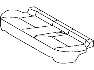 Lexus 71075-76030-A2 Rear Seat Cushion Cover Sub-Assembly (For Bench Type)