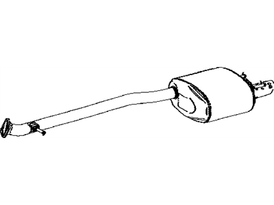Lexus 17440-36110 Exhaust Tail Pipe Assembly, Left