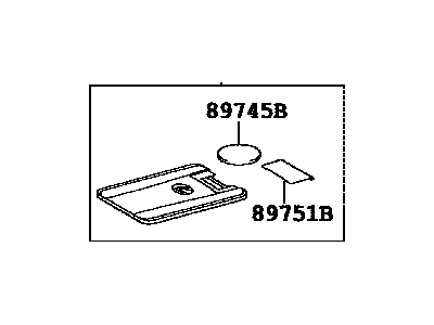 Lexus 89904-53630 Electrical Key Transmitter Sub-Assembly (Card Key)