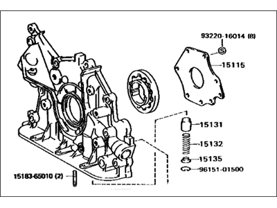 Lexus 15100-62020 Pump Assembly, Oil