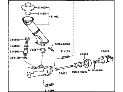 1994 Lexus SC400 Clutch Master Cylinder - 31410-24060
