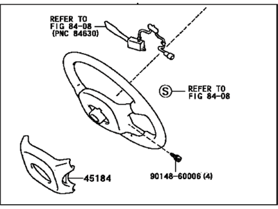 Lexus 45100-24201-E0 Steering Wheel Assembly