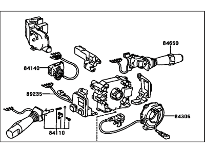1993 Lexus SC400 Headlight Switch - 84310-24330