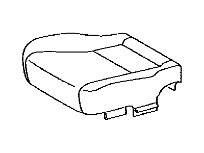 Lexus 71072-50A10-A1 Front Seat Cushion Cover Sub-Assembly, Left (For Separate Type)