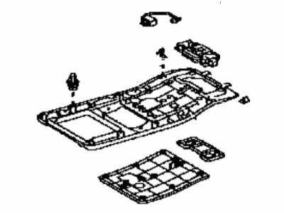 Lexus 63650-50050-B1 Box Assy, Roof Console