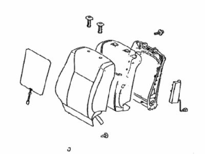 Lexus 71440-50J90-A3 Back Assy, Front Seat, LH(For Separate Type)