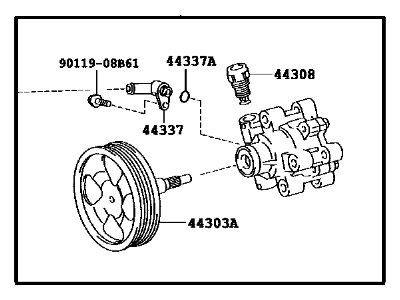 Lexus LX570 Power Steering Pump - 44310-60630