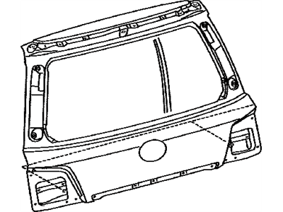 Lexus 67005-60K70 Panel Sub-Assembly, Back