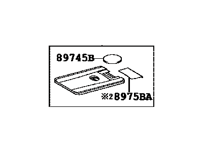 Lexus 89904-50641 Electrical Key Transmitter Sub-Assembly (Card Key)