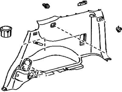 Lexus 64730-60220-C0 Panel Assembly, Deck Trim