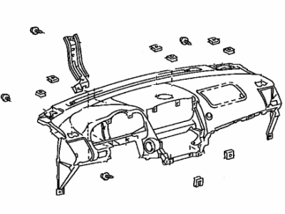 Lexus 55401-0E030-C0 Pad Sub-Assy, Instrument Panel Safety
