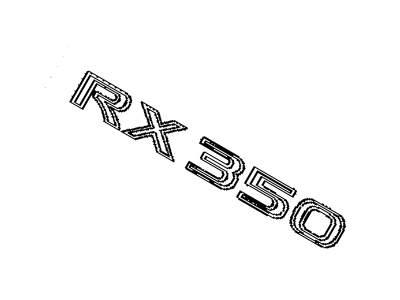 2010 Lexus RX450h Emblem - 75443-48140