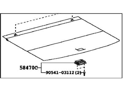 Lexus 58410-0E021-B0 Board Assembly, Deck