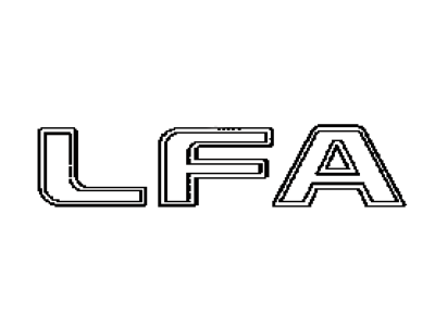 2012 Lexus LFA Emblem - 75471-77010