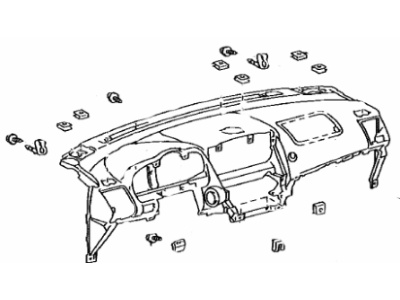 Lexus 55401-48100-C0 Pad Sub-Assy, Instrument Panel Safety