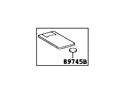 Lexus 89904-53480 Electrical Key Transmitter Sub-Assembly (Card Key)