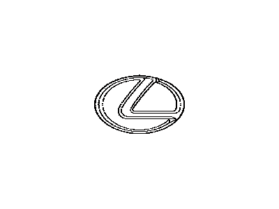 Lexus 53141-50050 Radiator Grille Emblem (Or Front Panel)