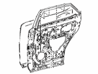Lexus 67003-48180 Panel Sub-Assembly, Rear Door