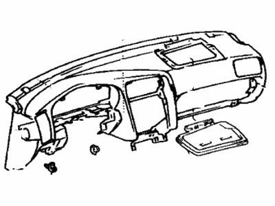 Lexus 55401-48160-C0 Pad Sub-Assembly, Instrument
