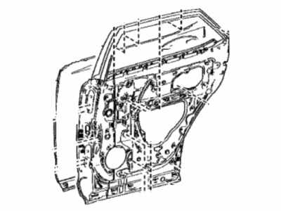 Lexus 67004-48180 Panel Sub-Assembly, Rear Door