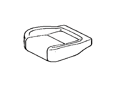 Lexus 71071-24500-A0 Front Seat Cushion Cover, Right (For Separate Type)