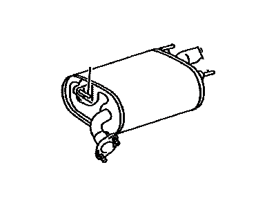 Lexus 17430-31620 Exhaust Tail Pipe Assembly