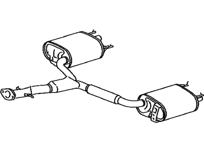 Lexus 17430-31480 Exhaust Tail Pipe Assembly