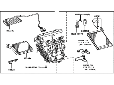 Lexus 87050-60481 Radiator Assembly, Air C