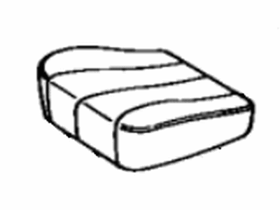 Lexus 71072-50110-A0 Front Seat Cushion Cover, Left (For Separate Type)